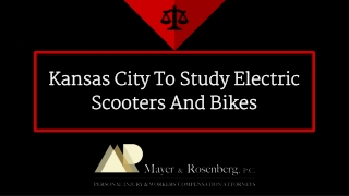 Kansas City To Study Electric Scooters And Bikes