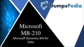 MB-210 Dumps Questions