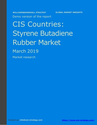 WMStrategy Demo CIS Countries SBR Market March 2019