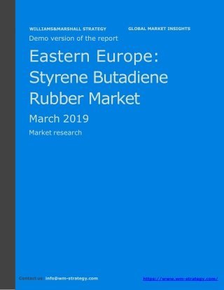 WMStrategy Demo Eastern Europe SBR Market March 2019
