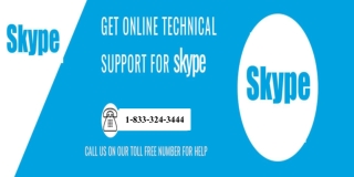 Troubleshoot the issues by calling on Skype support 1-833-324-3444