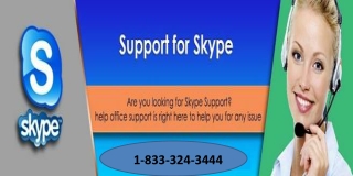 Dial the helpline number to avail Skype support 1-833-324-3444