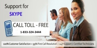 Get your issues fixed and resolved through effective Skype support 1-833-324-3444