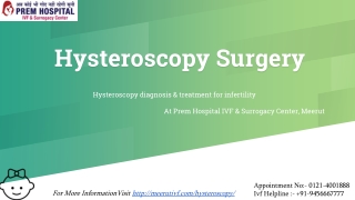 Hysteroscopy Surgery for Infertility