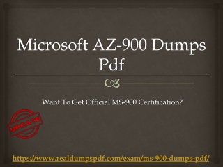 Microsoft AZ-900 Dumps Pdf - Perfect And Official AZ-900 Exam Questions