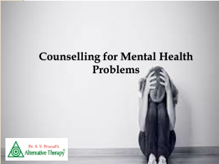 Counselling for Mental Health Problems