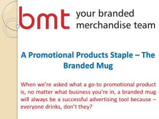 A Promotional Products Staple – The Branded Mug
