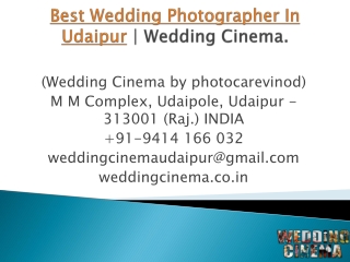 Best Wedding Photographer in Udaipur