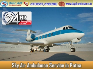 Pick Air Ambulance in Patna with Experienced Medical Staff