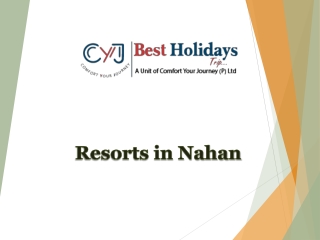 Hill Station near Delhi | Resorts in Nahan