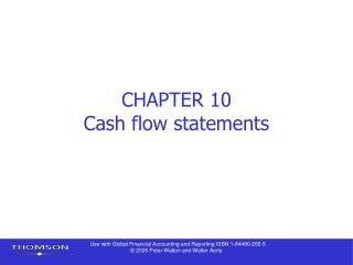 CHAPTER 10 Cash flow statements