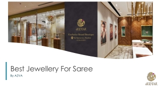 Best jewellery for saree