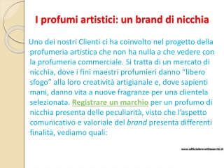 I profumi artistici: un brand di nicchia