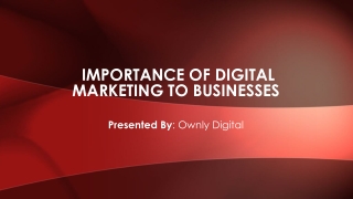 Importance of Digital Marketing for Business