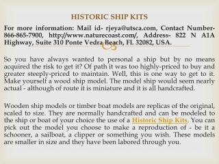 Historic Ship Kits