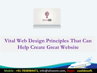 Vital Web Design Principles That Can Help Create Great Website