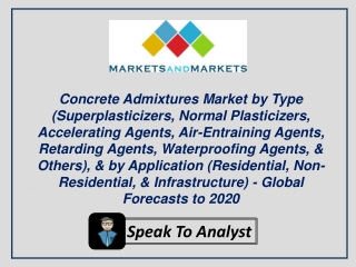 Emerging markets are driving growth of concrete admixtures market