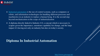 Industrial Automation Training Institute in Thane | Mumbai | Sage Automation