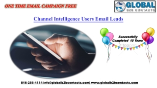 Channel Intelligence Users Email Leads