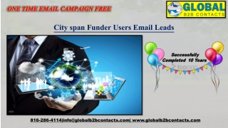 Cityspan Funder Users Email Leads