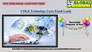 COGZ Technology Users Email Leads