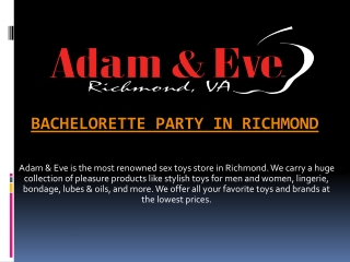 Bachelorette Party in Richmond