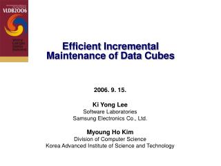 Efficient Incremental Maintenance of Data Cubes