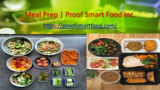 Meal Prep - Proof Smart Food