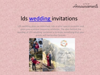 lds wedding invitations