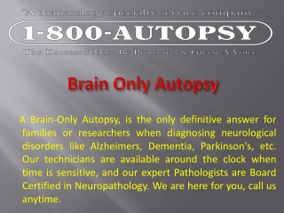 Brain Only Autopsy