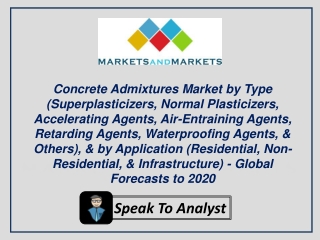 Emerging markets are driving growth of concrete admixtures market