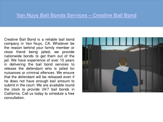 Van Nuys Bail Bonds