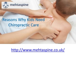 Reasons Why Kids Need Chiropractic Care