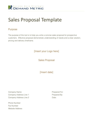 Sales Proposal Template
