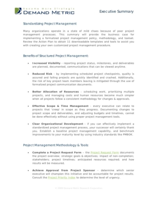 Standardizing Project Management
