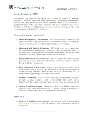 Are You Prepared For CRM?