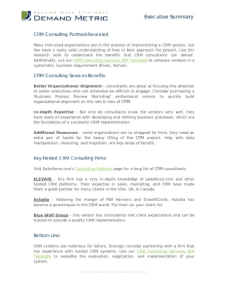 CRM Consulting Partners Revealed
