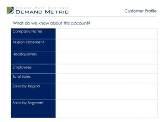Key Account Analysis