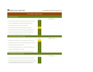 Competitive Website Analysis Tool