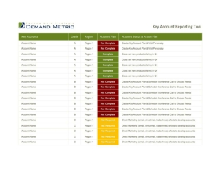 Key Account Reporting Tool