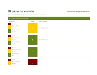 Creative Strategy Survey Tool