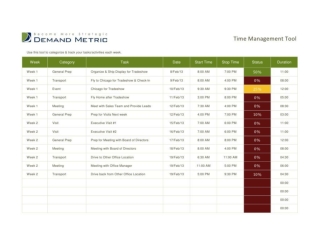 Time Management Tool
