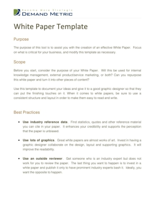 White paper template