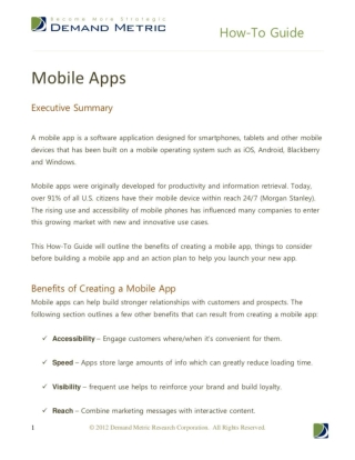 Mobile Apps Launch Guide