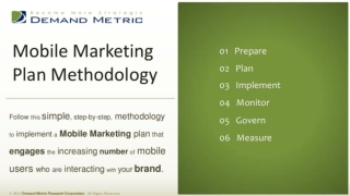 Mobile Marketing Plan Methodology