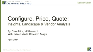 CPQ Solution Study