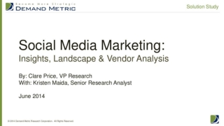 Social Media Marketing Solution Study