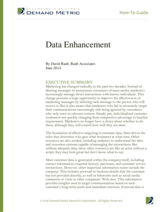 How-To Guide: Data Enhancement