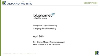 Vendor Profile: BlueHornet