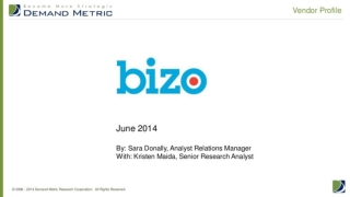 Vendor Profile: Bizo